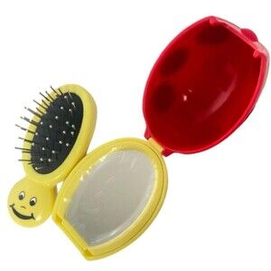 American Girl Bitty Baby Twins Ladybug Brush & Compact Mirror Set 2010 Complete